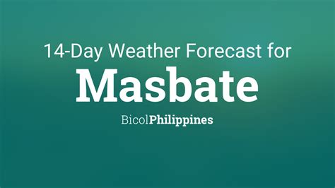 Masbate Weather Forecast.